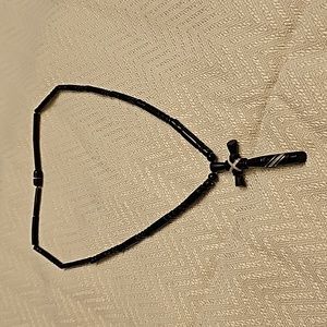 Black cross necklace